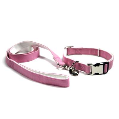 Wholesale Personalized Adjustable Luxury Custom Fashion Cotton Metal Buckle Dog Collar and Leash Set